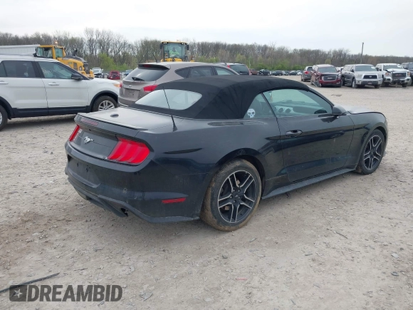 2018 Ford Mustang EcoBoost Premium with VIN 1FATP8UH5J5111239, listed as a IAAI auction lot 42021034 with 96,986 mi miles and . Bid and sale history available at DreamBid. Image 4.