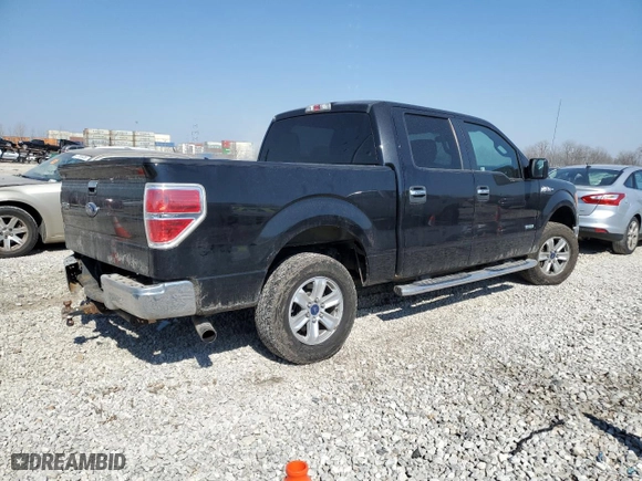 2014 Ford F-150 XL with VIN 1FTFW1ET9EKF65067, listed as a Copart auction lot 48757345 with 148,905 mi miles and Salvage Title. Bid and sale history available at carsss.com. Image 3.
