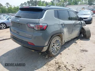 2022 Jeep Compass High Altitude with VIN 3C4NJDCB4NT158729, listed as a IAAI auction lot 42095683 with 53,874 mi miles and . Bid and sale history available at DreamBid. Image 4.