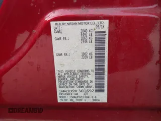 2019 Nissan LEAF SV z VIN 1N4AZ1CP2KC301692, wystawiony jako IAAI lot #41255433 z przebiegiem 36 916 mil mil oraz . Historia ofert i sprzedaży dostępna na DreamBid. Obrazek 9.