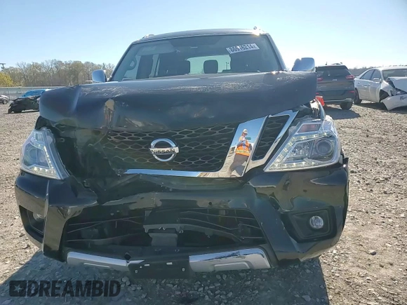 2018 Nissan Armada SV with VIN JN8AY2ND8J9058217, listed as a Copart auction lot 86916214 with 99,324 mi miles and Salvage Title. Bid and sale history available at carsss.com. Image 12.