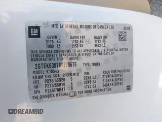 2008 GMC Sierra Denali z VIN 2GTEK638781279676, wystawiony jako IAAI lot #42124705 z przebiegiem 136 823 mil mil oraz . Historia ofert i sprzedaży dostępna na DreamBid. Obrazek 9.