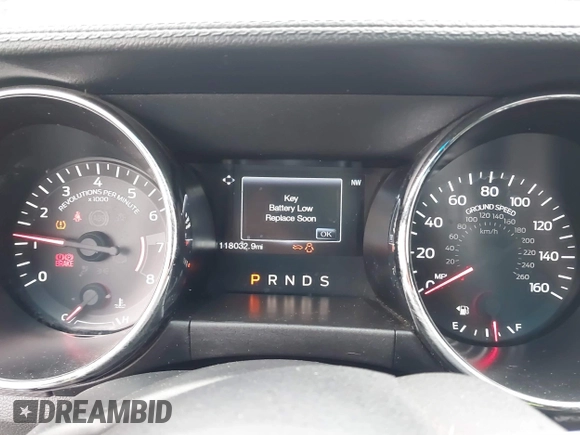 2016 Ford Mustang GT with VIN 1FA6P8CFXG5317372, listed as a IAAI auction lot 40971989 with 118,032 mi miles. Bid and sale history available at carsss.com. Image 7.