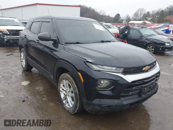 2021 Chevrolet TrailBlazer LS with VIN KL79MNSL7MB062440, listed as a IAAI auction lot 41164871 with 67,880 mi miles. Bid and sale history available at carsss.com. Image 1.