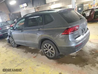 2021 Volkswagen Tiguan S with VIN 3VV1B7AX8MM010816, listed as a Copart auction lot 45718545 with 75,384 mi miles and Salvage Title. Bid and sale history available at carsss.com. Image 2.