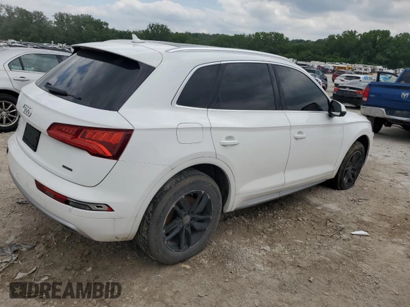 2020 Audi Q5 Premium with VIN WA1ANAFY4L2021302, listed as a Copart auction lot 59854845 with 126,753 mi miles and Clean title. Bid and sale history available at DreamBid. Image 3.