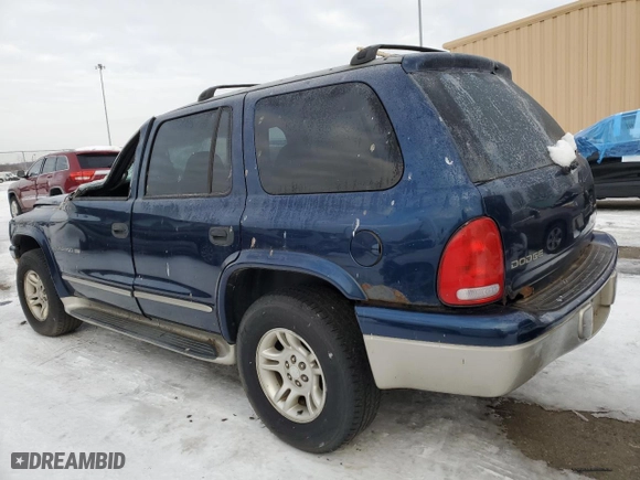 2001 Dodge Durango with VIN 1B4HS28N91F605557, listed as a Copart auction lot 87896845 with 217,191 mi miles and Salvage Title. Bid and sale history available at carsss.com. Image 2.