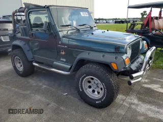 2002 Jeep Wrangler Sahara with VIN 1J4FA59S12P766719, listed as a Copart auction lot 74331964 with 128,881 mi miles and Non Repairable. Bid and sale history available at carsss.com. Image 4.