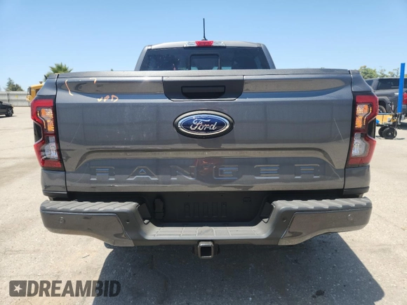 2024 Ford Ranger XLT with VIN 1FTER4GH4RLE35484, listed as a Copart auction lot 58596835 with 8,613 mi miles and Salvage title. Bid and sale history available at DreamBid. Image 6.