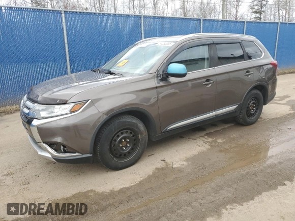 2017 Mitsubishi Outlander ES z VIN JA4AZ2A32HZ606660, wystawiony jako Copart lot #54252055 z przebiegiem Nie podano mil oraz Czysty tytuł • Clean title. Historia ofert i sprzedaży dostępna na DreamBid. Obrazek 1.