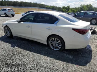 2020 Infiniti Q50 Luxe z VIN JN1EV7AP0LM206429, wystawiony jako Copart lot #56853085 z przebiegiem 126 636 mil mil oraz Szkoda całkowita • Salvage title. Historia ofert i sprzedaży dostępna na DreamBid. Obrazek 2.