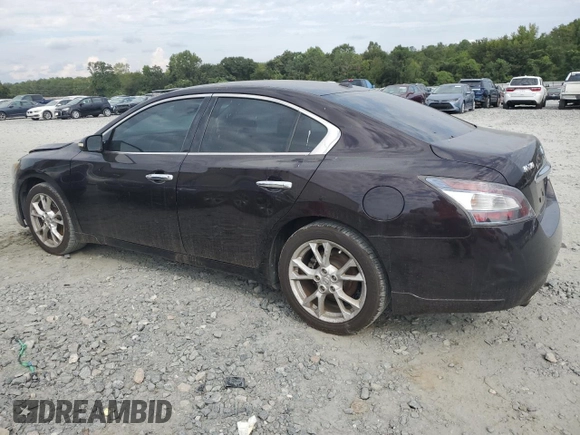 2014 Nissan Maxima S with VIN 1N4AA5AP1EC497162, listed as a Copart auction lot 72680354 with 139,704 mi miles and Salvage title. Bid and sale history available at DreamBid. Image 2.