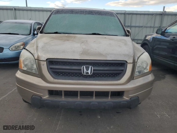 2005 Honda Pilot EX-L with RES with VIN 2HKYF18655H553320, listed as a Copart auction lot 88974095 with 185,265 mi miles and Salvage Title. Bid and sale history available at carsss.com. Image 5.