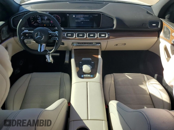 2025 Mercedes-Benz GLS with VIN 4JGFF5KEXSB300520, listed as a Copart auction lot 85600354 with 273 mi miles and Salvage Title. Bid and sale history available at carsss.com. Image 8.