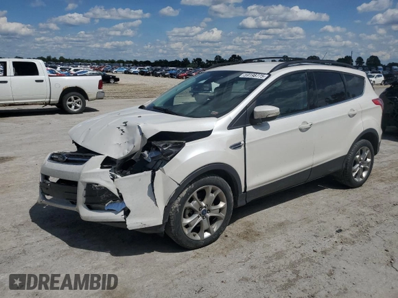 2013 Ford Escape SEL with VIN 1FMCU9H94DUA83824, listed as a Copart auction lot 59198775 with 77,120 mi miles and Salvage title. Bid and sale history available at DreamBid. Image 1.