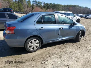 2008 Toyota Yaris with VIN JTDBT903281282145, listed as a Copart auction lot 48846435 with 235,839 mi miles and Salvage Title. Bid and sale history available at carsss.com. Image 3.