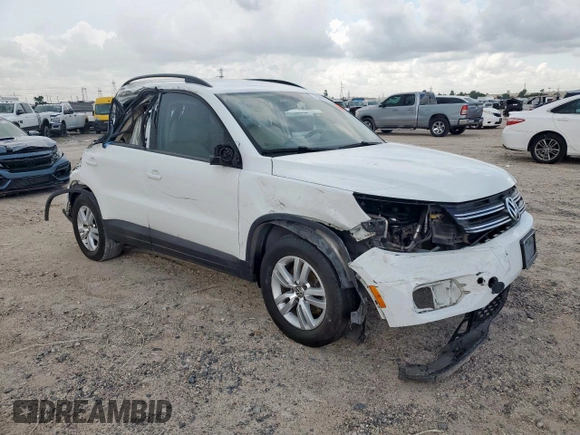 2017 Volkswagen Tiguan S with VIN WVGAV7AX4HW509023, listed as a Copart auction lot 63181405 with 114,006 mi miles and Salvage title. Bid and sale history available at DreamBid. Image 4.