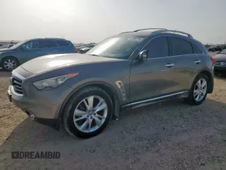 2013 Infiniti FX with VIN JN8CS1MW5DM172149, listed as a Copart auction lot 62589785 with 154,961 mi miles and Salvage title. Bid and sale history available at DreamBid. Image 1.