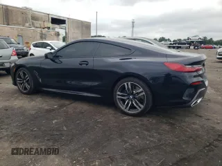 2020 BMW 8 Series 840i with VIN WBAAE4C09LCD32627, listed as a Copart auction lot 64941444 with 28,938 mi miles and Salvage Title. Bid and sale history available at carsss.com. Image 2.
