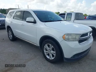 2013 Dodge Durango SXT with VIN 1C4RDHAG4DC667776, listed as a IAAI auction lot 42656299 with 204,181 mi miles and . Bid and sale history available at DreamBid. Image 1.
