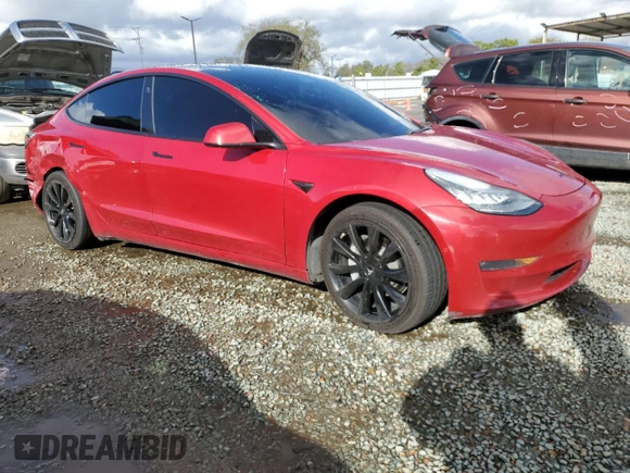 2020 Tesla Model 3 Long Range with VIN 5YJ3E1EB0LF712125, listed as a Copart auction lot 48514815 with 102,397 mi miles and Salvage Title. Bid and sale history available at DreamBid. Image 4.