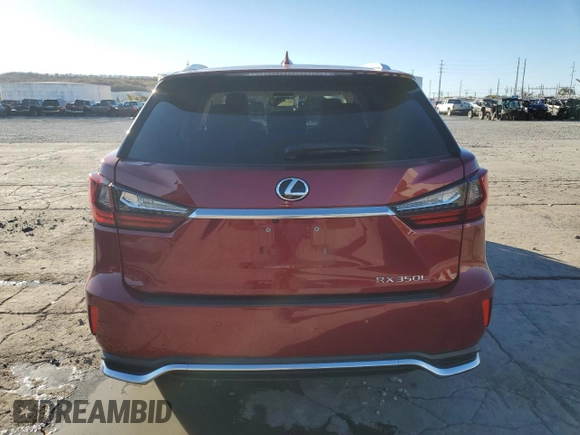 2021 Lexus RX 350L with VIN JTJHZKEA6M2022937, listed as a Copart auction lot 81371844 with 60,329 mi miles and Salvage title. Bid and sale history available at DreamBid. Image 6.