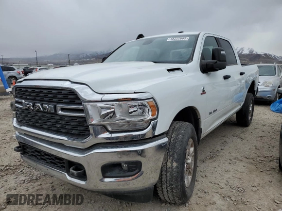 2023 Ram 2500 Big Horn with VIN 3C6UR5DL0PG537618, listed as a Copart auction lot 48222085 with 11,889 mi miles and Salvage Title. Bid and sale history available at carsss.com. Image 1.