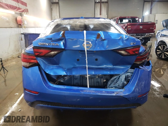 2020 Nissan Sentra SV with VIN 3N1AB8CV0LY310229, listed as a Copart auction lot 48585435 with 49,936 mi miles and Salvage Title. Bid and sale history available at carsss.com. Image 6.