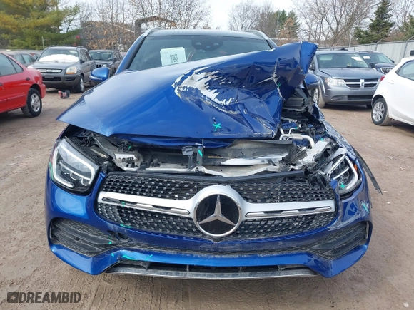 2022 Mercedes-Benz GLC with VIN W1N0G8EB1NG069727, listed as a IAAI auction lot 41841850 with 38,512 mi miles. Bid and sale history available at carsss.com. Image 12.