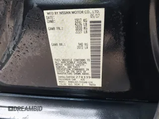 2017 Nissan Altima S z VIN 1N4AL3AP2HC274339, wystawiony jako IAAI lot #41754481 z przebiegiem 104 571 mil mil oraz . Historia ofert i sprzedaży dostępna na DreamBid. Obrazek 9.
