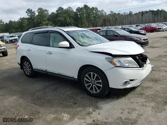 2014 Nissan Pathfinder SL with VIN 5N1AR2MMXEC683734, listed as a Copart auction lot 80297364 with 61,683 mi miles and Salvage Title. Bid and sale history available at carsss.com. Image 12.