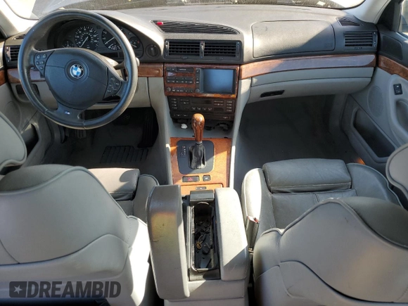 2000 BMW 7 Series 740iA with VIN WBAGG8341YDN80237, listed as a Copart auction lot 52212515 with 0 mi miles and Salvage Title. Bid and sale history available at carsss.com. Image 8.
