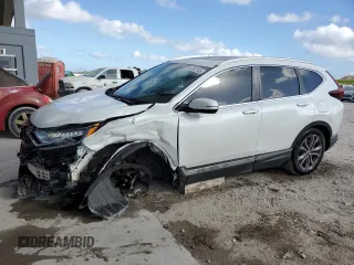 2022 Honda CR-V Touring z VIN 2HKRW2H9XNH629344, wystawiony jako Copart lot #45187245 z przebiegiem 20 347 mil mil oraz Szkoda całkowita • Salvage title. Historia ofert i sprzedaży dostępna na DreamBid. Obrazek 1.