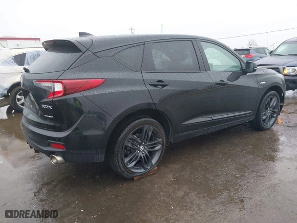 2023 Acura RDX w/A-Spec Package with VIN 5J8TC2H65PL011711, listed as a IAAI auction lot 41354679 with 20,432 mi miles. Bid and sale history available at carsss.com. Image 4.