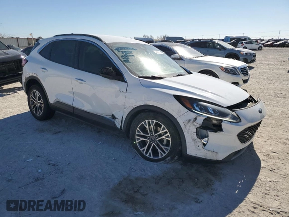 2021 Ford Escape SEL Hybrid z VIN 1FMCU0CZ5MUA52570, wystawiony jako Copart lot #42097635 z przebiegiem 105 059 mil mil oraz Czysty tytuł • Clean title. Historia ofert i sprzedaży dostępna na DreamBid. Obrazek 4.