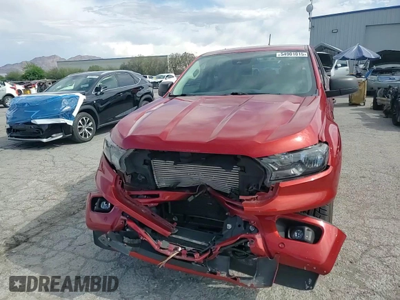 2019 Ford Ranger XL with VIN 1FTER4EH0KLB16124, listed as a Copart auction lot 54901015 with 52,972 mi miles and Salvage title. Bid and sale history available at DreamBid. Image 14.