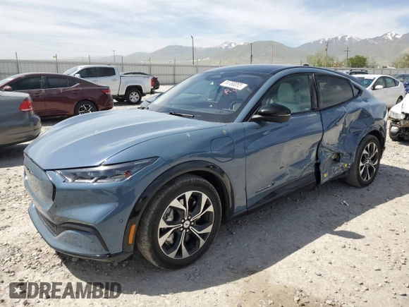 2023 Ford Mustang Mach-E Premium with VIN 3FMTK3SU5PMA02449, listed as a Copart auction lot 56700055 with Not provided miles and Salvage title. Bid and sale history available at DreamBid. Image 1.