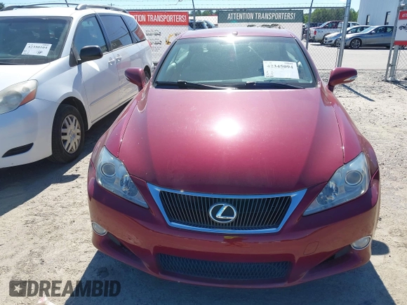 2010 Lexus IS 250 C с VIN JTHFF2C26A2502906, выставлен на аукционе IAAI как лот 42345094 с пробегом 200 600 миль миль и . История ставок и продаж доступна на DreamBid. Изображение 6.