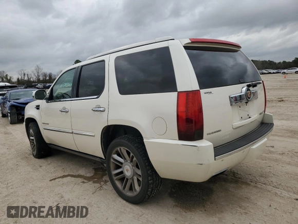 2013 Cadillac Escalade Platinum Edition with VIN 1GYS4DEF9DR124295, listed as a Copart auction lot 43669315 with 127,683 mi miles and Salvage Title. Bid and sale history available at carsss.com. Image 2.