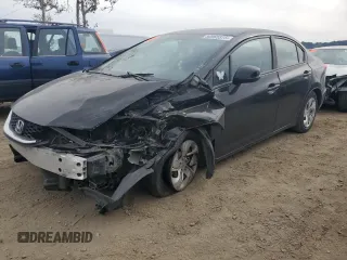 2013 Honda Civic LX with VIN 19XFB2F54DE233976, listed as a Copart auction lot 50965575 with 155,571 mi miles and Salvage Title. Bid and sale history available at DreamBid. Image 1.