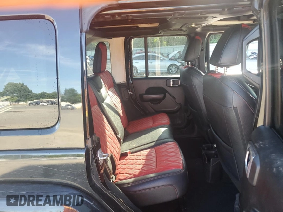 2022 Jeep Wrangler Unlimited Sport S with VIN 1C4HJXDG6NW133351, listed as a Copart auction lot 62159475 with 45,412 mi miles and Salvage title. Bid and sale history available at DreamBid. Image 10.
