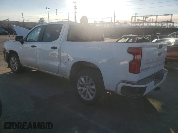 2021 Chevrolet Silverado 1500 Custom with VIN 3GCPWBEK9MG447379, listed as a Copart auction lot 88286075 with 86,497 mi miles and Salvage Title. Bid and sale history available at DreamBid. Image 2.