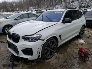 2020 BMW X3 M Competition with VIN 5YMTS0C07L9B81952, listed as a Copart auction lot 42533654 with 21,288 mi miles. Bid and sale history available at carsss.com. Image 1.