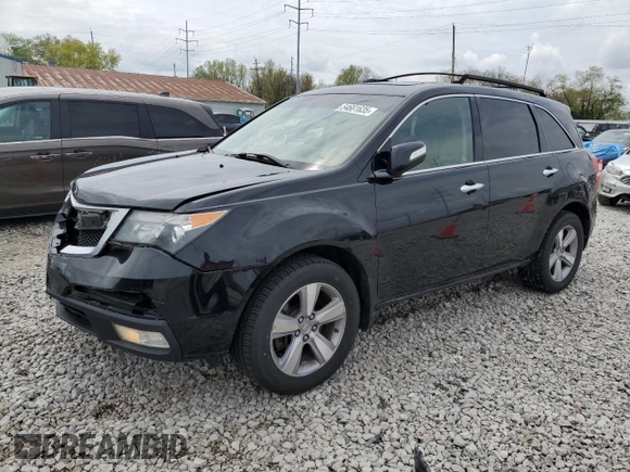 2012 Acura MDX Tech Pkg with VIN 2HNYD2H31CH500292, listed as a Copart auction lot 54661635 with 136,885 mi miles and Salvage Title. Bid and sale history available at carsss.com. Image 1.
