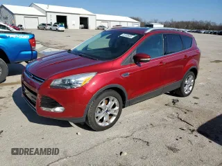 2014 Ford Escape Titanium with VIN 1FMCU9JX5EUB77527, listed as a Copart auction lot 49103665 with 105,438 mi miles and Non Repairable. Bid and sale history available at carsss.com. Image 1.