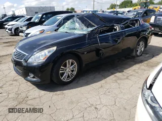 2015 Infiniti Q40 with VIN JN1CV6AR9FM523245, listed as a Copart auction lot 66305734 with 0 mi miles and Salvage Title. Bid and sale history available at carsss.com. Image 1.
