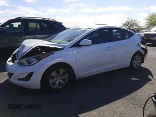 2016 Hyundai Elantra SE z VIN 5NPDH4AE8GH713575, wystawiony jako Copart lot #53266005 z przebiegiem 107 158 mil mil oraz Szkoda całkowita • Salvage title. Historia ofert i sprzedaży dostępna na DreamBid. Obrazek 1.