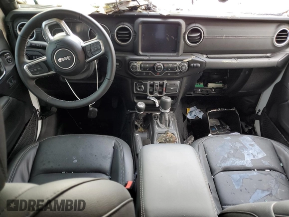 2022 Jeep Gladiator Overland with VIN 1C6HJTFG9NL163099, listed as a Copart auction lot 63332483 with Not provided miles and Non repairable. Bid and sale history available at DreamBid. Image 8.