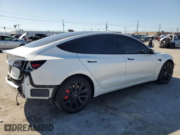 2019 Tesla Model 3 Mid Range with VIN 5YJ3E1EA6KF509987, listed as a Copart auction lot 46117565 with 64,042 mi miles and Salvage Title. Bid and sale history available at carsss.com. Image 3.