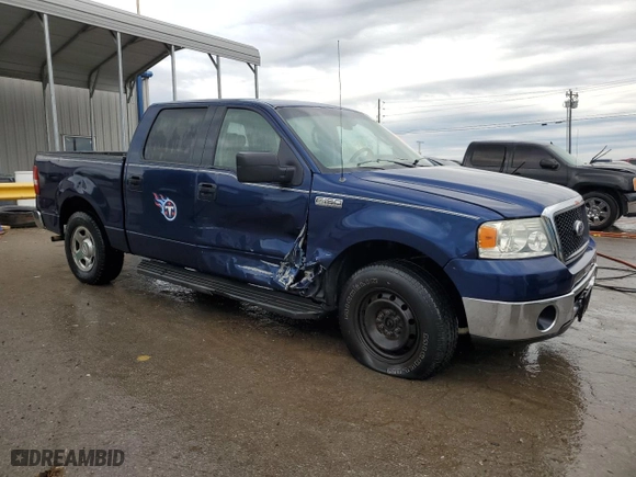 2007 Ford F-150 XLT with VIN 1FTRW12W77KD54464, listed as a Copart auction lot 52409304 with 249,980 mi miles and Salvage Title. Bid and sale history available at carsss.com. Image 4.
